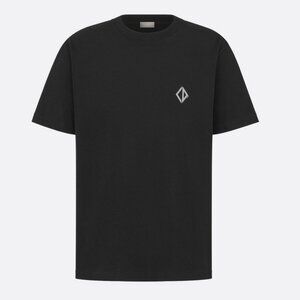 Dior CD Diamond Relaxed Fit Black Cotton reflective t-shirt size XL (New)